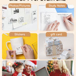 iDPRT Sticker Printer, Portable Sticker Maker Machine, Mini Inkless Bluetooth Thermal Printer for iPhone & Android, Pocket Printer for Labels, Barcodes, DIY Journaling, Kids Gift, Gray