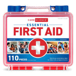 Care Science First Aid Kit, 110 Pieces | Professional Use for Travel, Work, School, Home, Car, Emergency, Survival, Camping, Hiking, and More