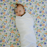 Little Unicorn Muslin Swaddle Blanket for Newborns & Infants | Soft & Breathable Fabric | Set of 3 Baby Blankets for Swaddling, Nursing, Shower Gifts (White)