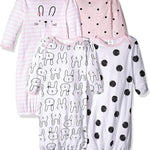 Gerber Baby Boy and Girls 4-Pack Sleeper Gown