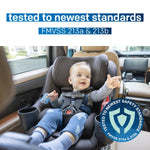 Chili Spin SI Rotating 2-in-1 Convertible Car Seat, Rear and Forward-Facing, No-Rethread Harness, Tested for Safety Standards (Shale)