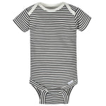 Gerber Baby Boy's 8-Pack Short Sleeve Onesies Bodysuits, Jungle Blue, 12 Months