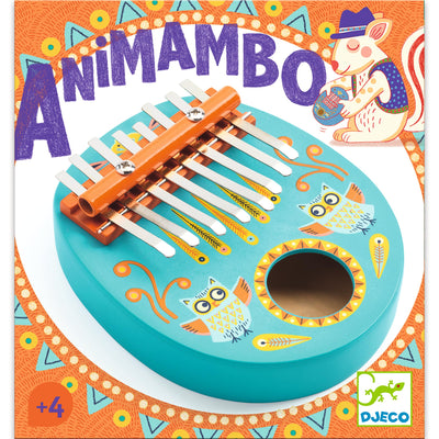 DJECO Animambo Kalimba - Safe Music Instrument for Kids, Cute Educational Toddler Musical Toy for Motor Skills, Creativity, Imagination & Rythym - Toys for 4+ Years Girls & Boys