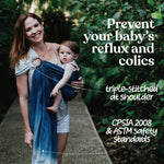 Nalakai Luxury Ring Sling Baby Carrier, Soft Linen Blend Baby Sling, Baby Wrap, Wear Your Little One Close to Your Heart, Comfort, Style