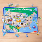 Melissa & Doug USA Map Wooden Puzzle (45 pcs)