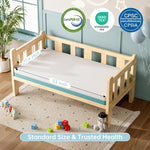 TeQsli Crib Mattress, Memory Foam Toddler Mattress with Breathable Washable Cover, Standard Size Baby Mattresses for Crib: 52 x 27.6 x 4.5 Inch