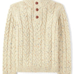 Gymboree,Boys,and Toddler Mock Neck Cable Knit Sweater,Country Cream,6