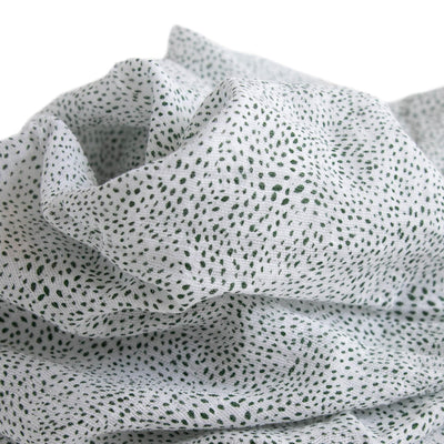 Little Unicorn Premium Cotton Swaddle Baby Blanket | Breathable Fabric | for swaddling, Play, Nursing & More (Green Seed)