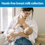 Dr. Brown's 100% Silicone One-Piece Breast Pump, Hands-Free Breast Milk Collector with Travel Lid and Travel Bag