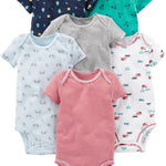 Simple Joys by Carter's Baby Boys' 6-Pack Short-Sleeve Bodysuit