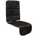 Lusso Gear Car Seat Protector for Baby Car Seat - Thick Padding - Seat Protector Under Baby Car Seat with 2 Mesh Storage Pockets - Black Waterproof Baby Car Seat Protector - Non-Slip Padded Backing