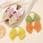 doboi 20PCS Baby Girls Headbands Hair Bows Nylon Hairbands Hair Accessories for Newborn Infant Toddlers Little Girls