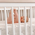 Newton Baby Fitted Crib Sheet (2-Pack) - Ultra Breathable and Soft, Organic Cotton, Fits All Standard Cribs, Wishing on a Star White