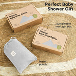 KeaBabies Baby Wrap Carrier - All in 1 Original Baby Carrier Newborn to Toddler Sling, Easy to Wear, Hands Free Bonding, Lightweight, Breathable Infant Wraps (Light Heather)