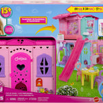 Barbie Chelsea Toy Dollhouse with 15+ Accessories, Pop-Up House Expands to 17+ x 13+ inches with 5 Play Areas & Slide, Includes Small Doll & Pet Dog