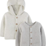 Simple Joys by Carter's Baby 2-Pack Neutral Knit Cardigan Sweaters