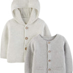 Simple Joys by Carter's Baby 2-Pack Neutral Knit Cardigan Sweaters