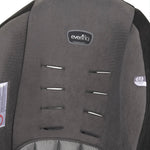 Evenflo Tribute LX 2-in-1 Lightweight Convertible Car Seat, Travel Friendly (Saturn Gray)