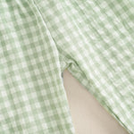 Toddler Checkered Pants Baby Girl Boy Elastic Waist Jogger Pants Kids Casual Plaid Trousers Infant Long Sweatpants (A-Green, 6-12 Months)