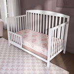 Dream On Me Twilight 80 Coil Spring Crib and Toddler Bed Mattress, Wave Pink, 5"