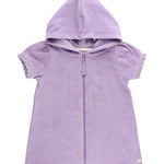 RuffleButts Terry Full-Zip Cover Up - Lavender - 3T