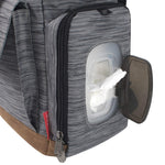 Fisher-Price Drawstring Diaper Bag Backpack with Wipes Pocket, Insulated Bottle Compartment, Stroller Straps