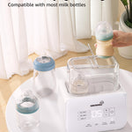 Baby Bottle Warmer, Grownsy 8-in-1 Fast Milk Warmer with Timer Breastmilk or Formula, Fits 2 Bottles, Accurate Temperature Control, with Defrost, Sterili-zing, Keep, Heat Baby Food Jars Function