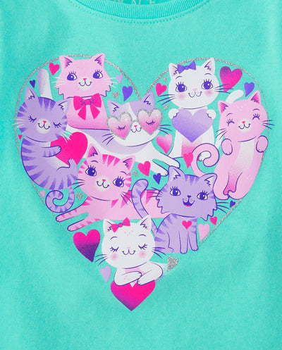 The Children's Place,Baby Girls,and Toddler Animals Short Sleeve Graphic T-Shirts,Multipacks,Dino/Unicorn/Animal/Butterfly 4-Pack,12 Months,18 Months