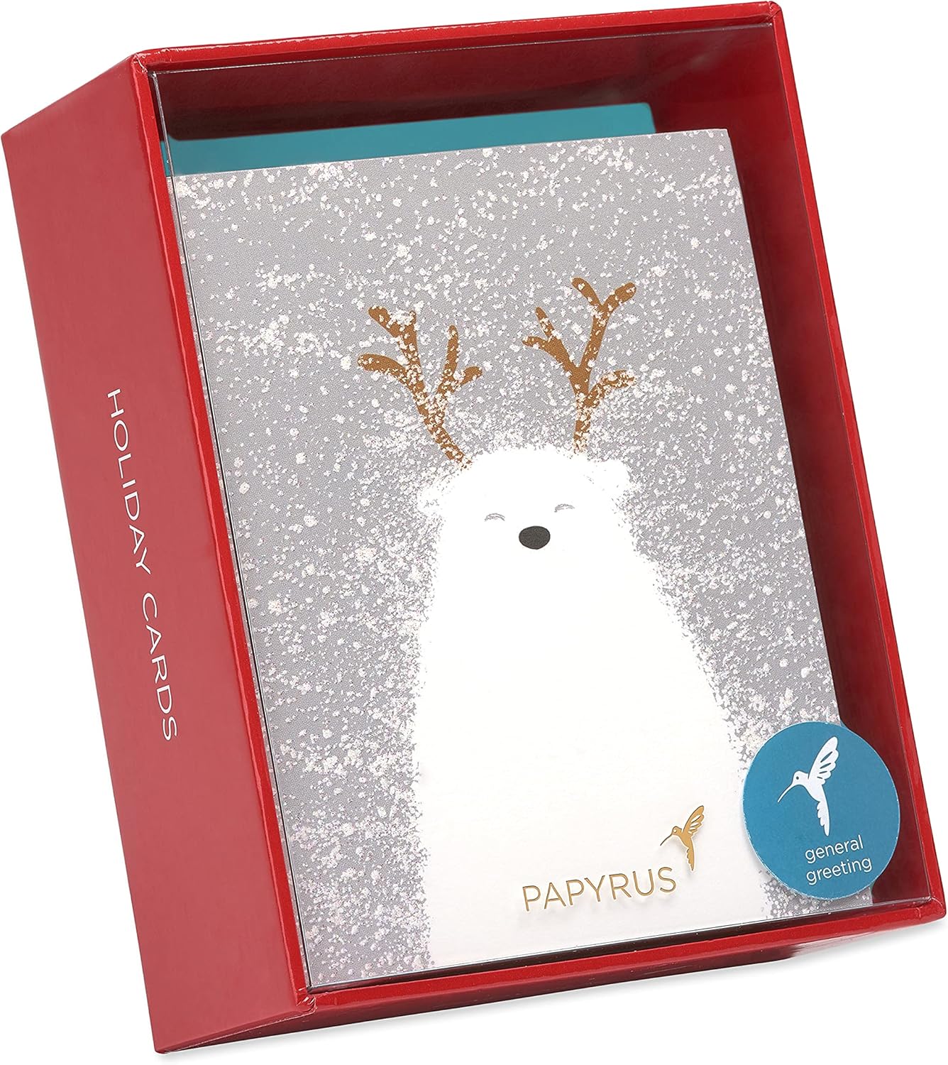 Papyrus Boxed Christmas Cards with Envelopes, Holiday Cheer, Polar Bear (20-Count)