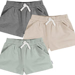 Gerber Baby Girls' 3-Pack Knit Shorts