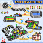 Magnetic Tiles - Road Set, Magnetic Building Blocks, Preschool Montessori Toys Gift for 3+ Year Old Boys and Girls, Sensory Christmas Toys for Kids Aged 3-5 and 4-8, Ideas for Toddler with Autism