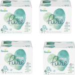 Pampers Baby Wipes Aqua Pure, 99% Water Based Wipes, Hypoallergenic and Unscented Infant Wipe, 336 Total (6 Flip-Top Packs)