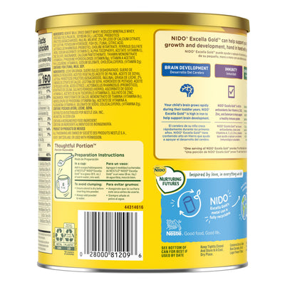 Nestle Nido Excella Gold Original Milk Powder 4 Pack Of 800G