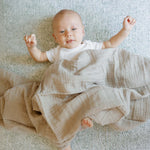Little Unicorn Premium Crib Sheet | Breathable & Super-Soft Muslin Fabric (Green Seed)