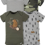 Gerber Baby Boys' 4-Pack Short Sleeve Onesies Bodysuits