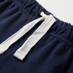 Owlivia Baby Boy Shorts, Toddler Unisex Pull-on Knit Short, Summer Organic Cotton Shorts, 3 Pack Pants (Gray & Navy & Grey Rabbit, 18-24 Months)