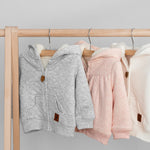 Simple Joys by Carter's Kid's Hooded Sweater Jacket with Sherpa Lining Outerwear, Oatmeal, 12M