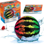 Watermelon Ball JR - Pool Toy for Underwater Games - Durable Ball for Pool Football, Basketball & Rugby - Perfect for Water Parties - Fun for Adults & Kids Alike - Fillable Pool Ball - Ages 6+
