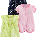 Simple Joys by Carter's baby-girls 3-pack Snap-up Rompers