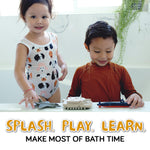SplashEZ Bath Toys for Kids Ages 4-8, Kids Bath Toys for Boys, Mold Free No Hole Sealed, Soft Durable Army Play Set Submarine Tank Airplane Jet, No Mold for Water Tub & Pool, Ages 0-1-3-4-5-6-8
