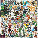 54pcs Cartoon Stranger Things 5 Stickers Pack,Waterproof Vinyl Stickers for Adult Teen Girl Laptop Skateboard Bike Guitar Water Bottle Travel Case Helmet Notebook Scrapbook