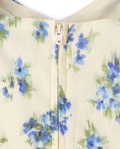 The Children's Place,Girls,Sleeveless Dressy Bubble Hem DressBlue Floral,XX-Large