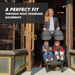 Baby Jogger City Tour 2 Double Stroller, Compact & Sleek Twin Design with Easy-To-Maneuver Features, Ideal for Growing Kids, Plush Imported