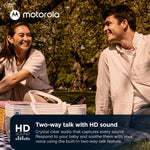 Motorola Nursery PIP12 Baby Monitor Audio Only, Portable and Rechargeable, No WiFi Needed, 1500ft Range HD Sound with Auto Off, Includes Water-Resistant Travel Case
