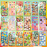 800 Stickers for Kids, Cute Stickers for Kids Classroom, Including Dinosaur,Animal, Fruits,Ocean,Space,Cats and More,Scrapbooking for Toddlers 2-4 Years