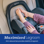 Chicco KeyFit Max ClearTex Infant Car Seat and Base, Rear-Facing Seat for Infants 4-30 lbs., Infant Head and Body Support, Compatible with Chicco Strollers, Baby Travel Gear, Legend/Black