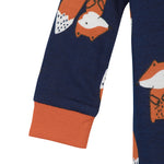 Gerber Baby Boys' 2-Pack Footed Pajamas, Fox Grey, 0-3 Months