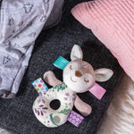 Taggies Embroidered Soft Ring Rattle
