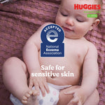 Sensitive Baby Wipes, Huggies Natural Care Baby Diaper Wipes, Unscented, Hypoallergenic, 99% Purified Water, 3 Flip-Top Packs (168 Wipes Total)
