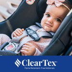 Chicco KeyFit Max ClearTex Infant Car Seat and Base, Rear-Facing Seat for Infants 4-30 lbs., Infant Head and Body Support, Compatible with Chicco Strollers, Baby Travel Gear, Legend/Black
